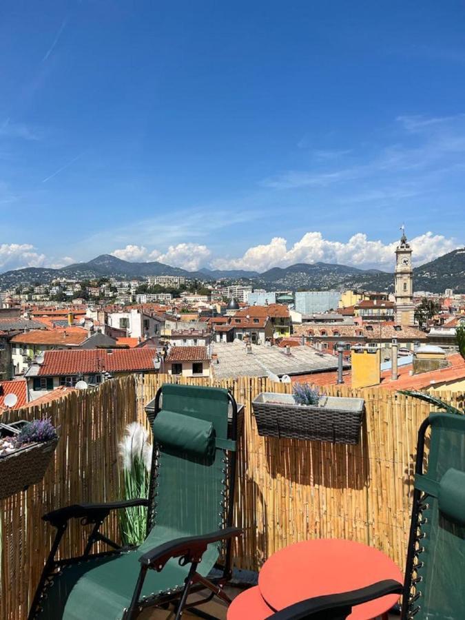 La Croix - F3, Terrasse Vue Panoramique, Vieux-Nice Old Town And Terrace Exterior photo