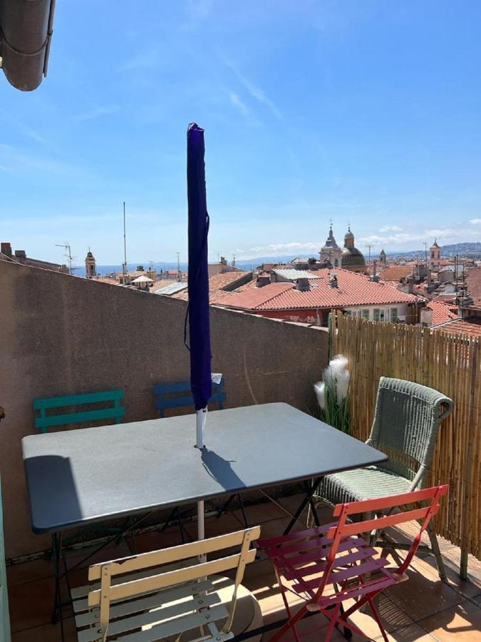 La Croix - F3, Terrasse Vue Panoramique, Vieux-Nice Old Town And Terrace Exterior photo